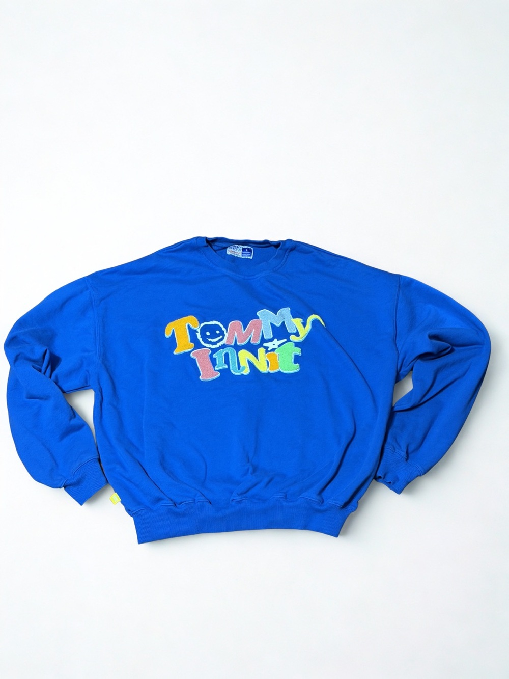 Tommy Innit Blue Graphic Crewneck Sweatshirt Size L
